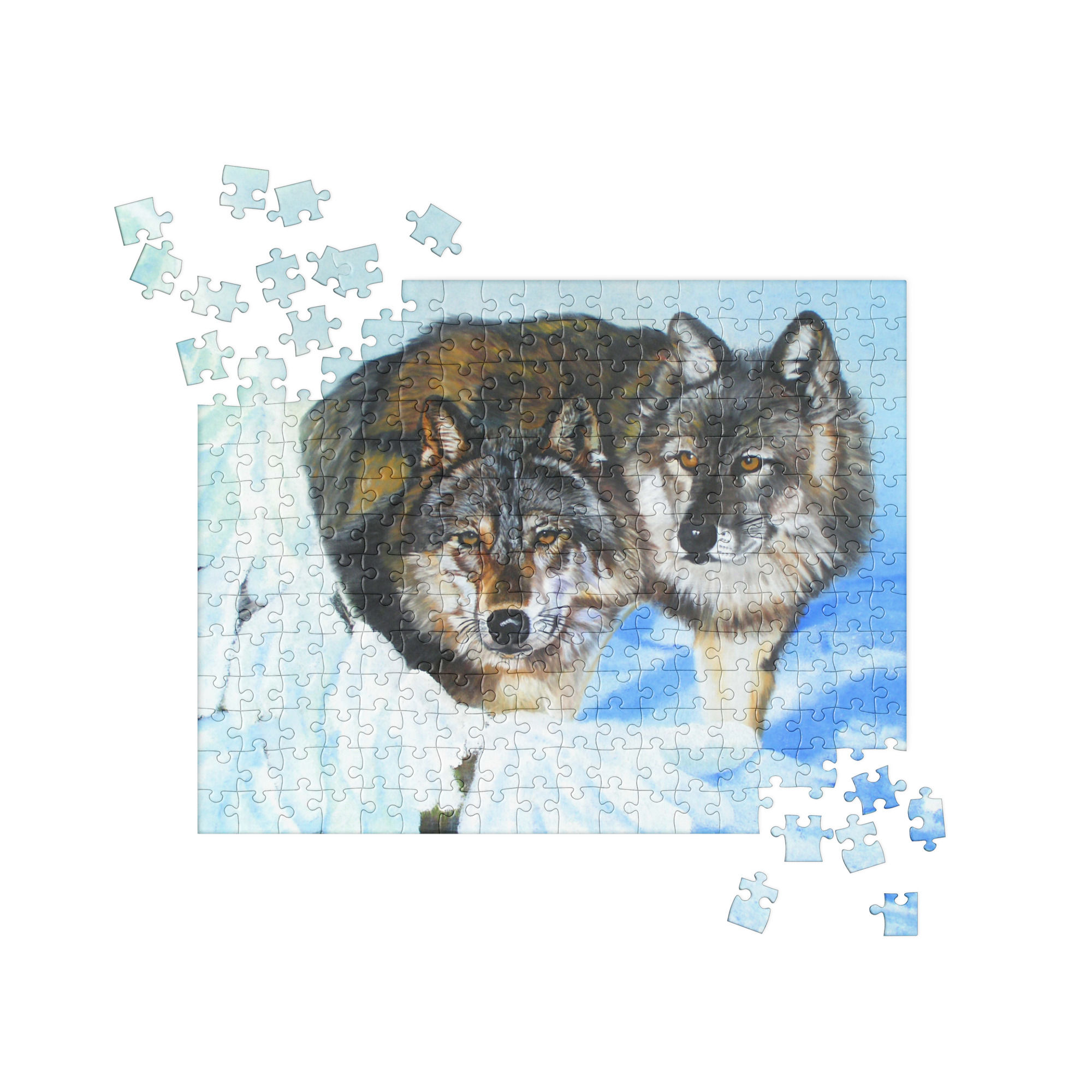 There Is Only Love - Wolves Jigsaw Puzzle