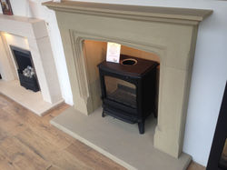 Yorkstone fireplace