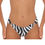 Thumbnail: NERO Zebra Snake - Print Straple Bikini Bottom