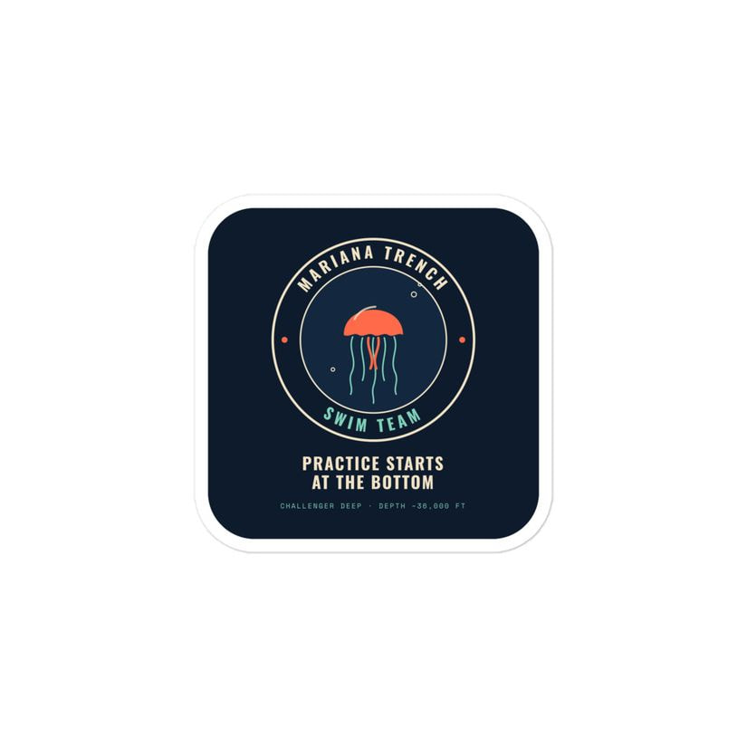 Trench Swim Team Sticker