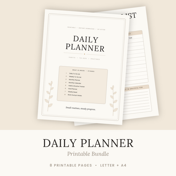 Daily Planner Bundle printable