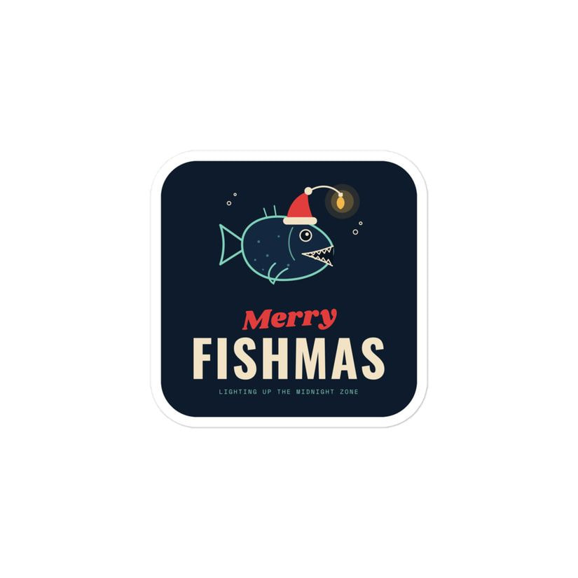 Merry Fishmas Sticker