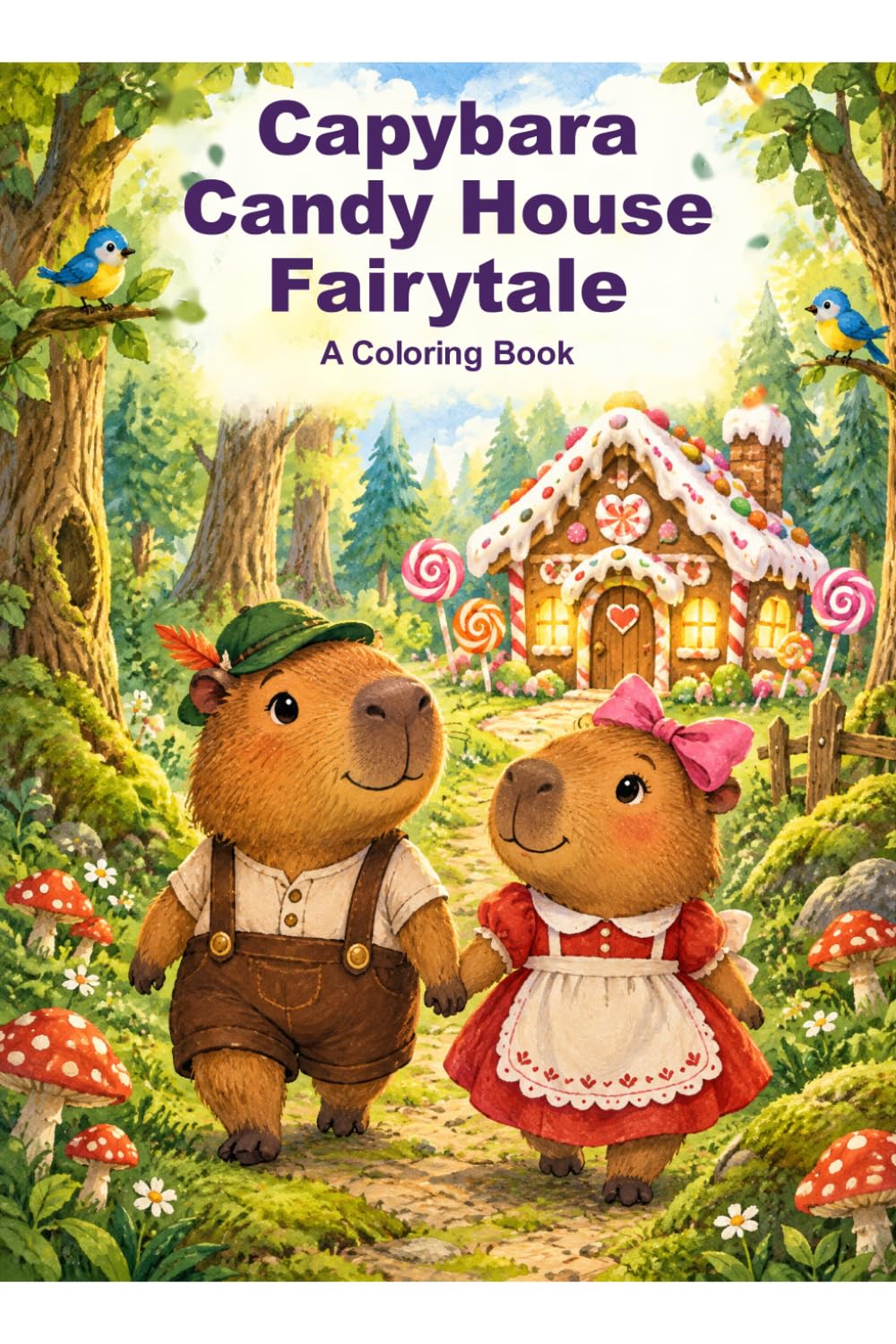 Cover of A Capybara Tower Fairytale Coloring Book