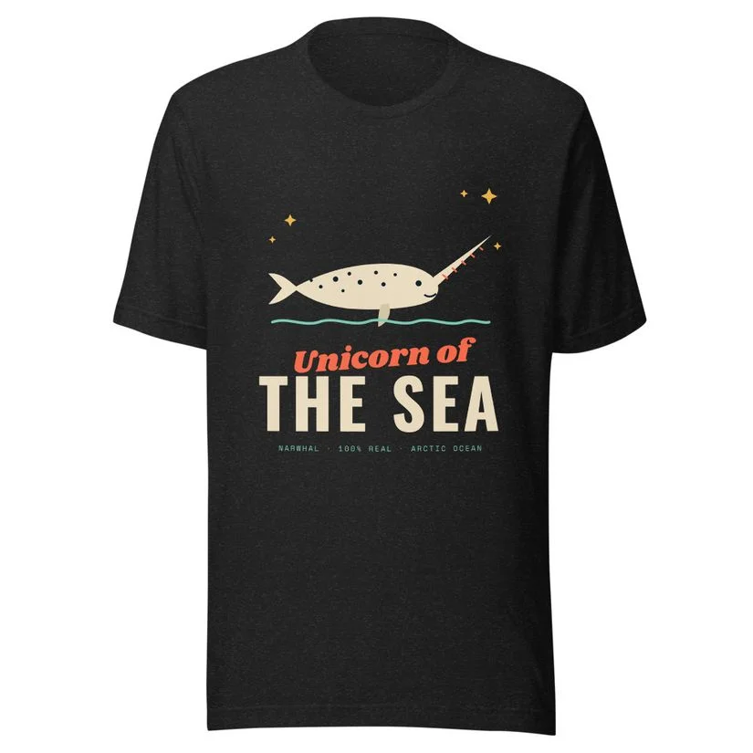 Unicorn of the Sea Narwhal Tee