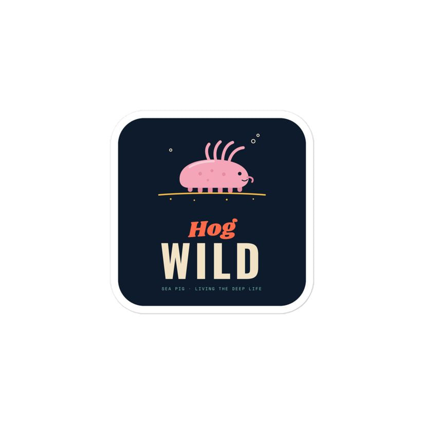 Hog Wild Sea Pig Sticker