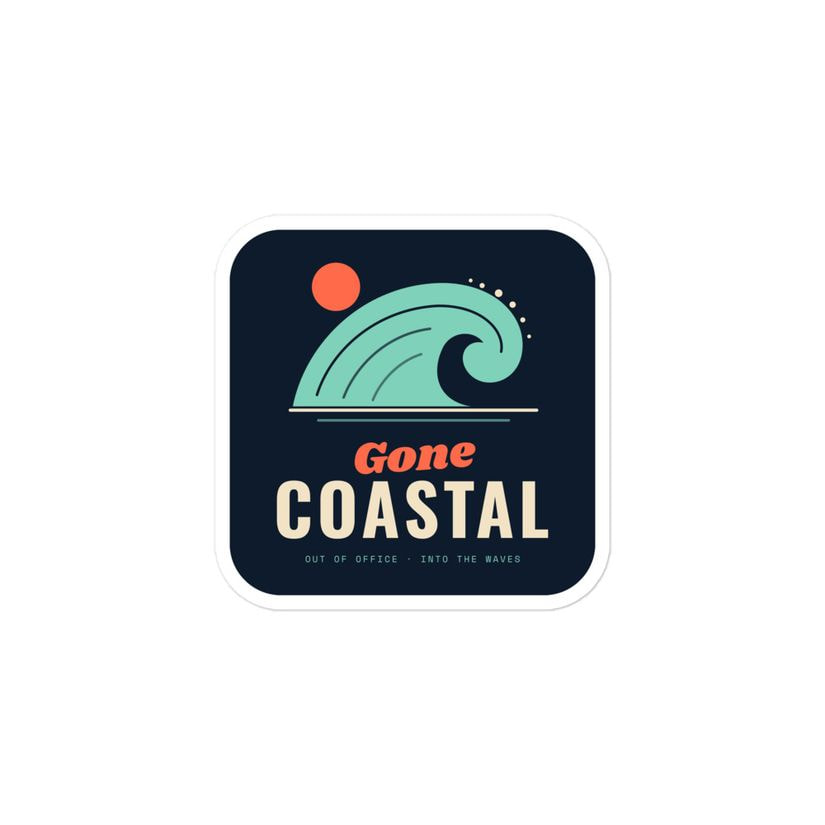Gone Coastal Sticker