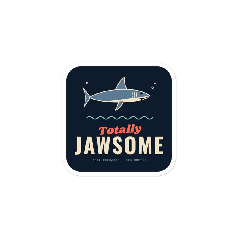 Totally Jawsome Shark Sticker
