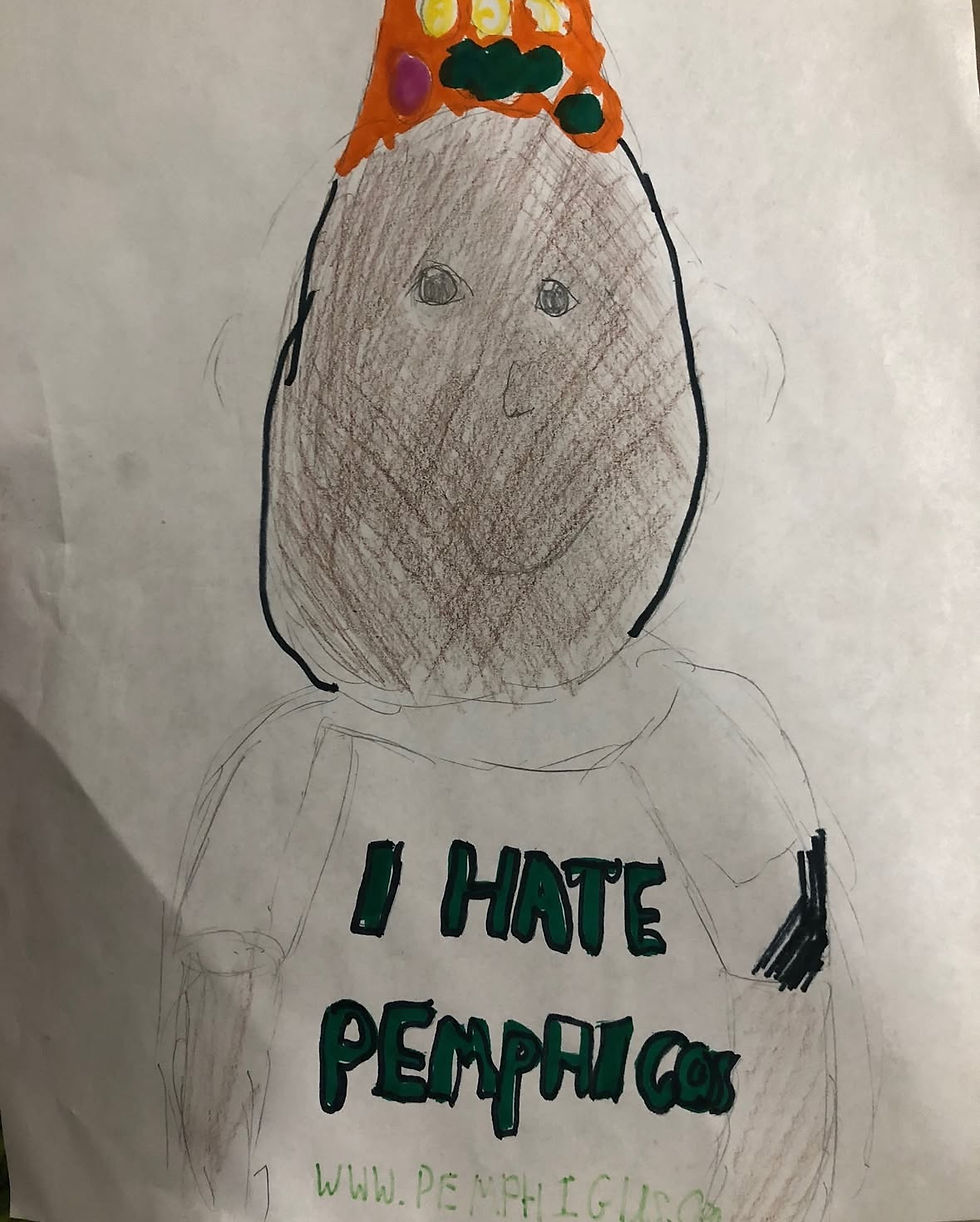 Art Ramesh's daughter drew shortly after his diagnosis.