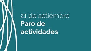 Paro de actividades el 21/09