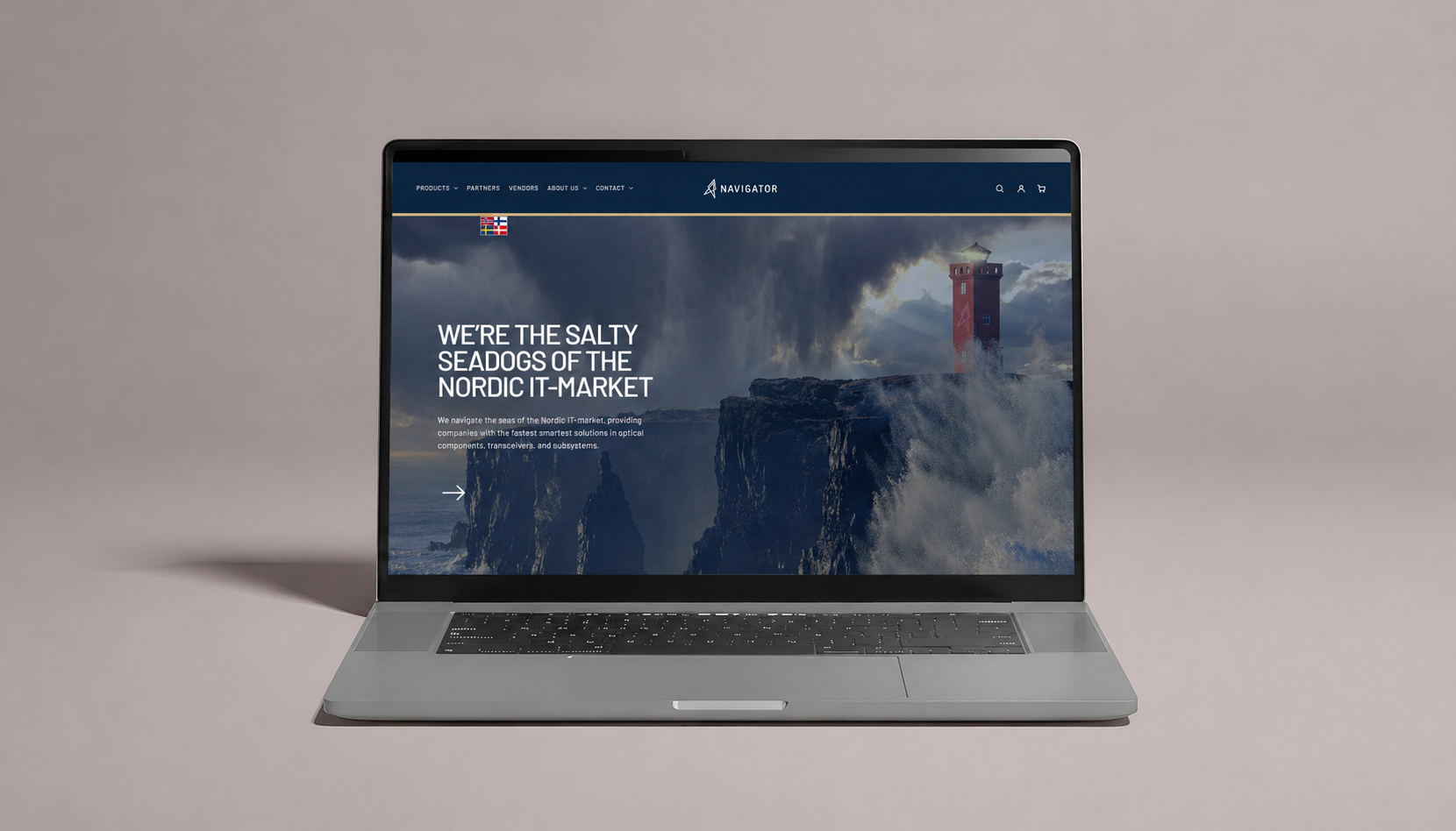 Från produktkatalog till e-handelsmodell. - Navigator Nordic Shopify-projekt