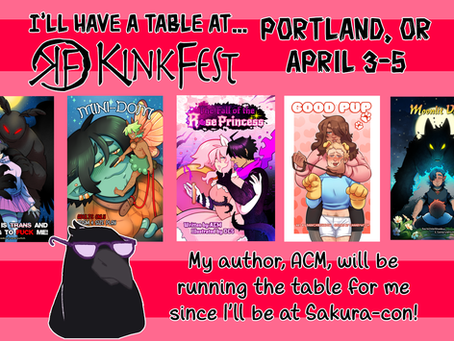 We'll have a table at Kinkfest in Portland, Oregon!