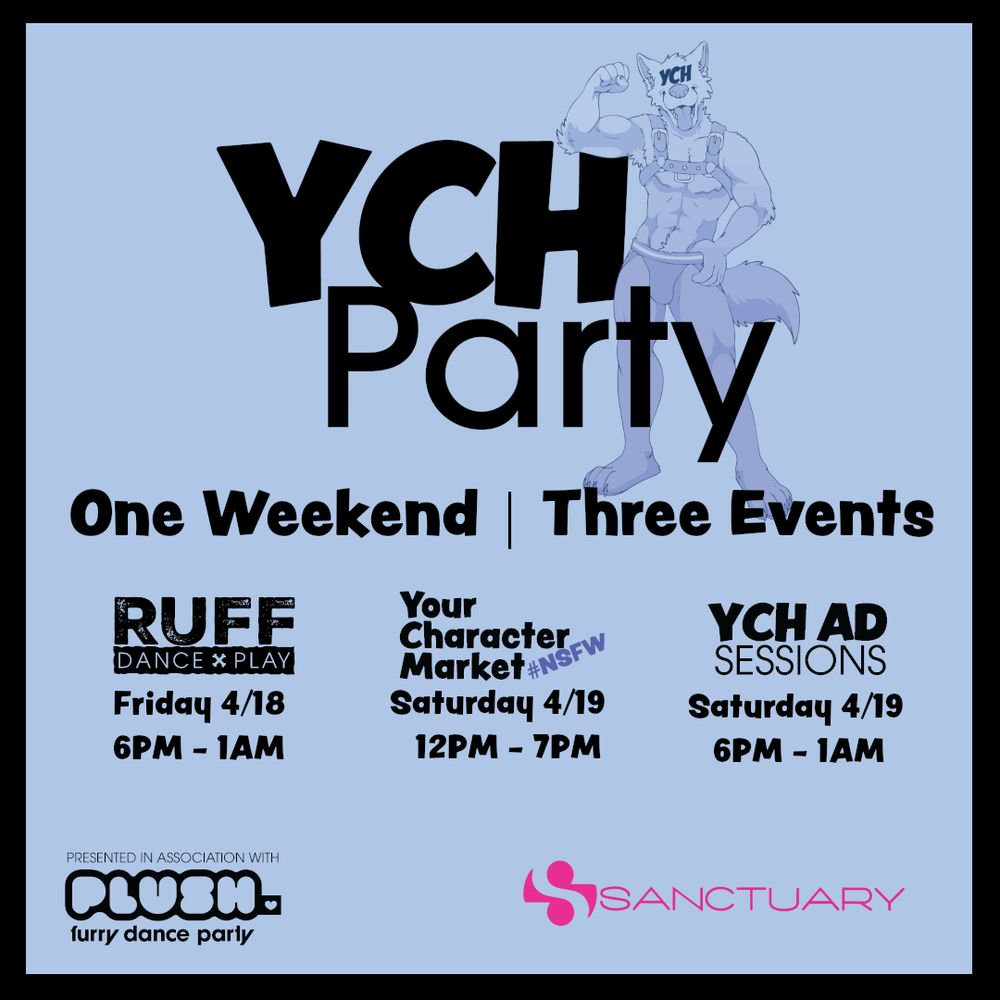 Party Ych Portland, OR furries! Come say hi this weekend at the YCH Party!