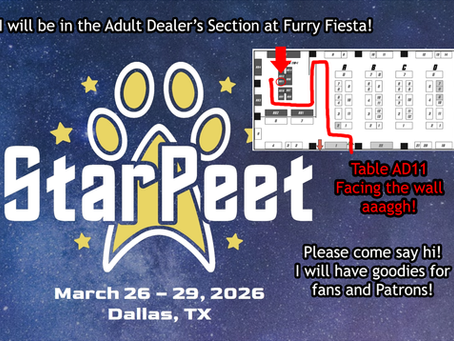 Our artist will be at Furry Fiesta!