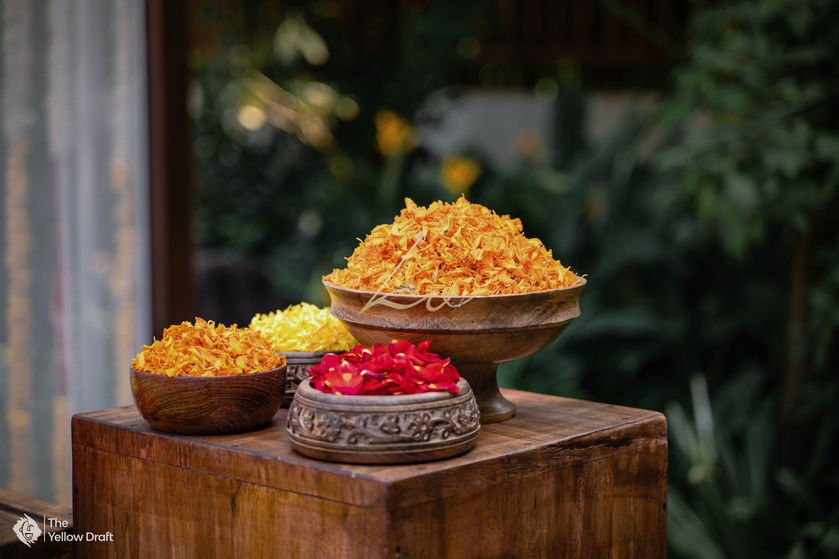 Haldi Decor, Indian weddings, Haldi ceremony, Haldi decor ideas, Haldi inspiration, Goawedding, Alila Diwa Goa Weddings, Weddings in Goa, Destination weddings in Goa