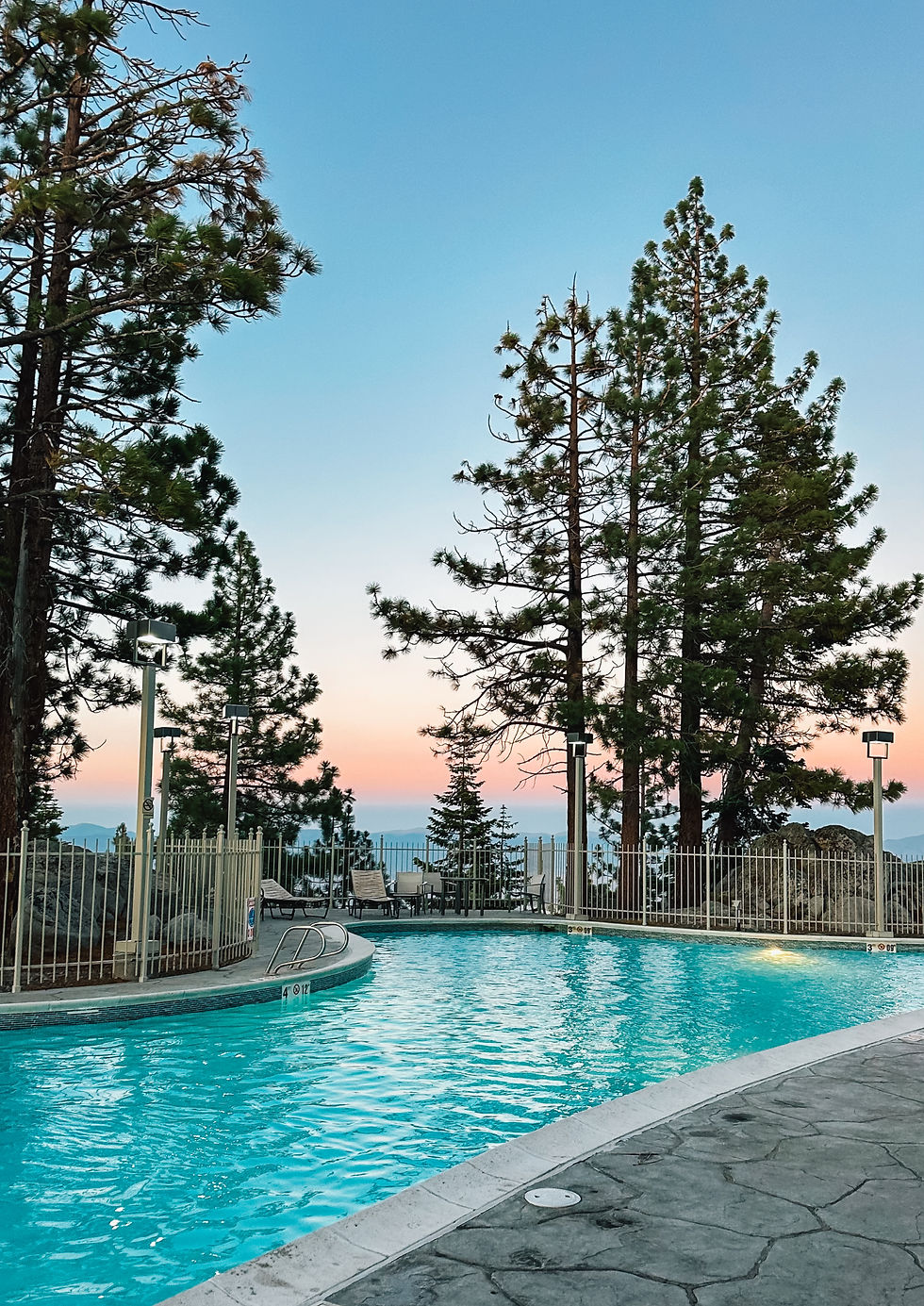 The pool at The Ridge Resort in Stateline, NV