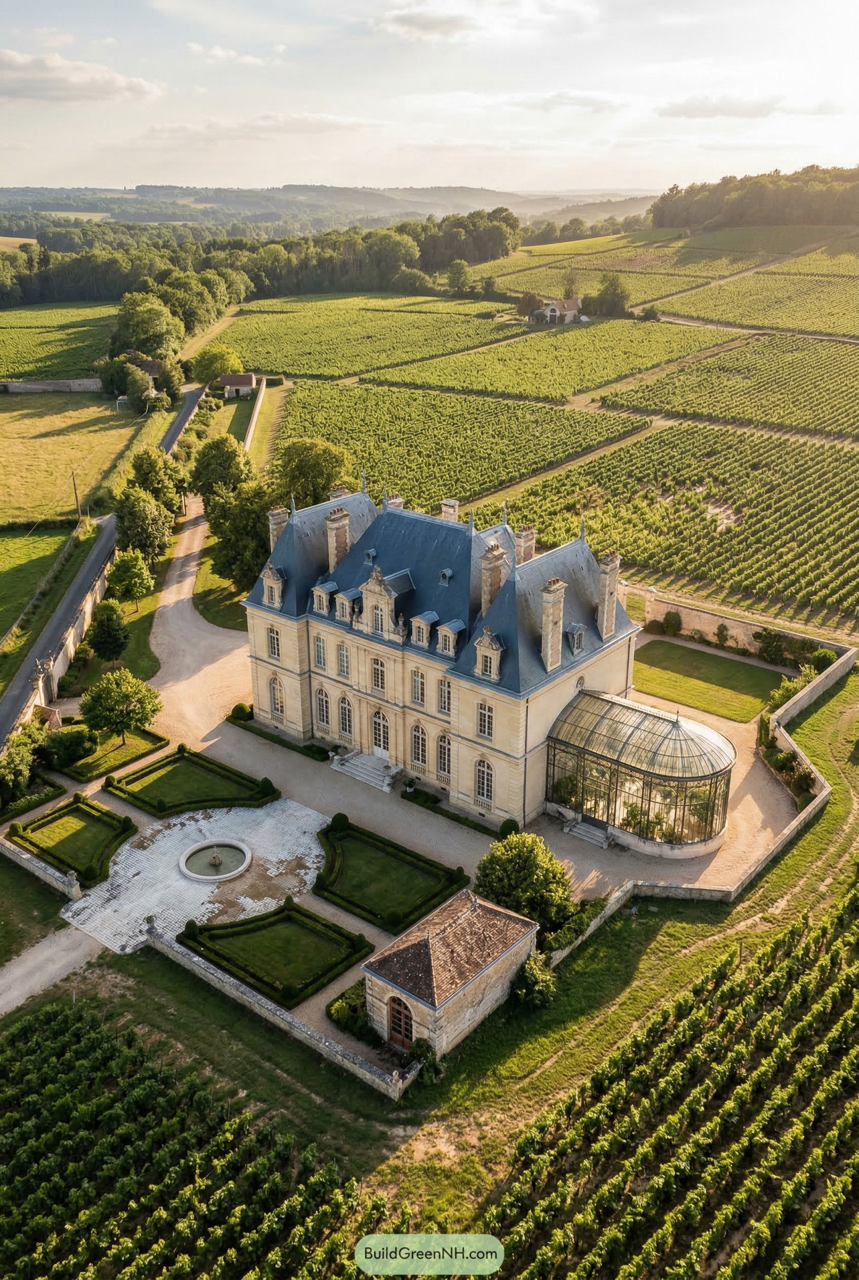 Vineyard Chateau With Conservatory