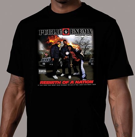Public Enemy - Rebirth of a Nation Album Cover T-Shirt | Guerrilla