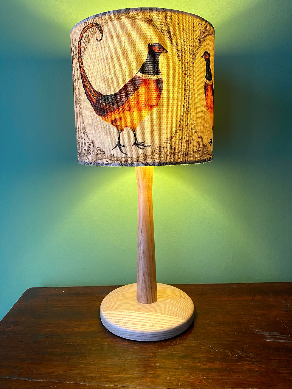 Thumbnail: Pheasant linen Lampshade