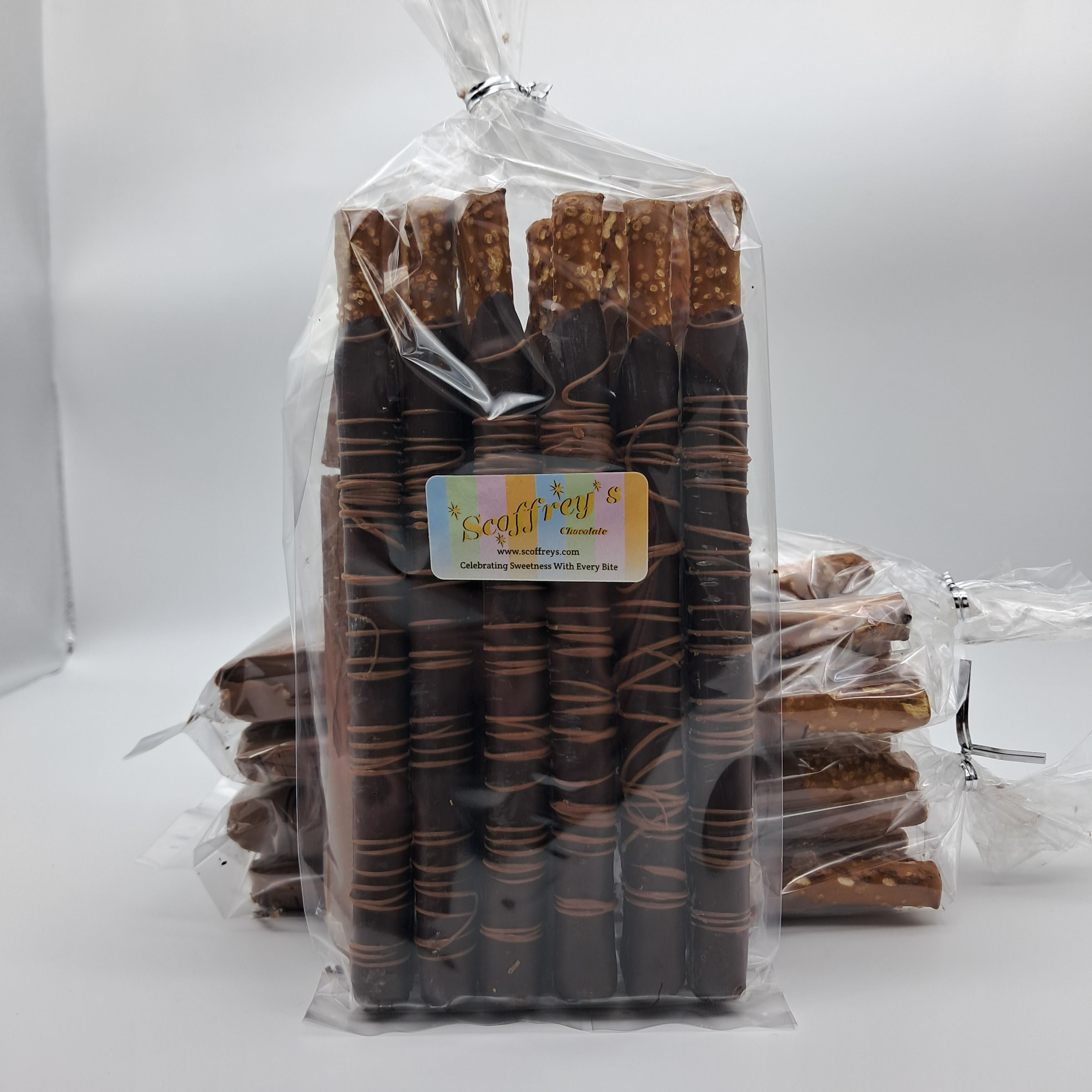 Dark Chocolate Pretzel Rods