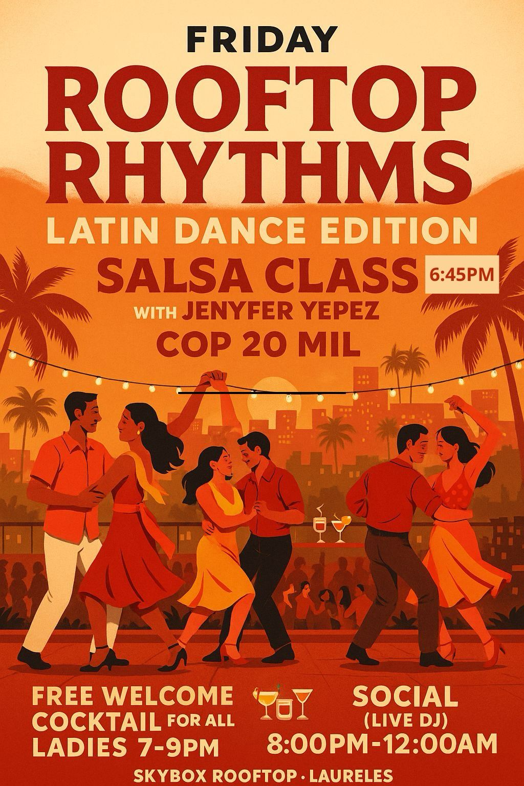 Rooftop Rhythms & Salsa Class