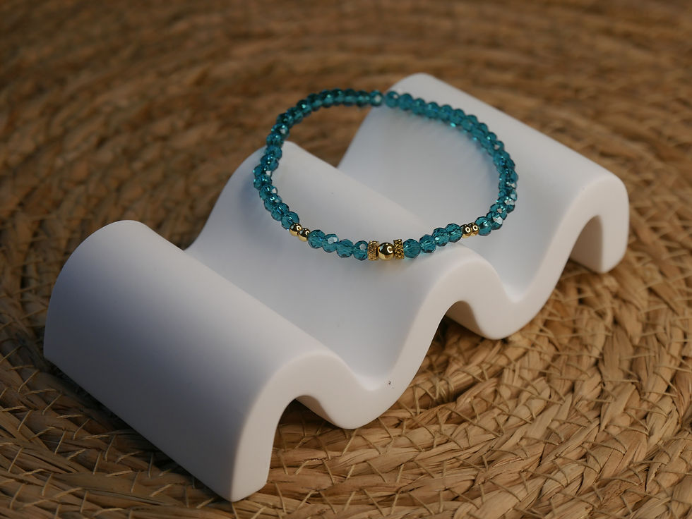 Miniature : Bracelet Mariposa strass bleu