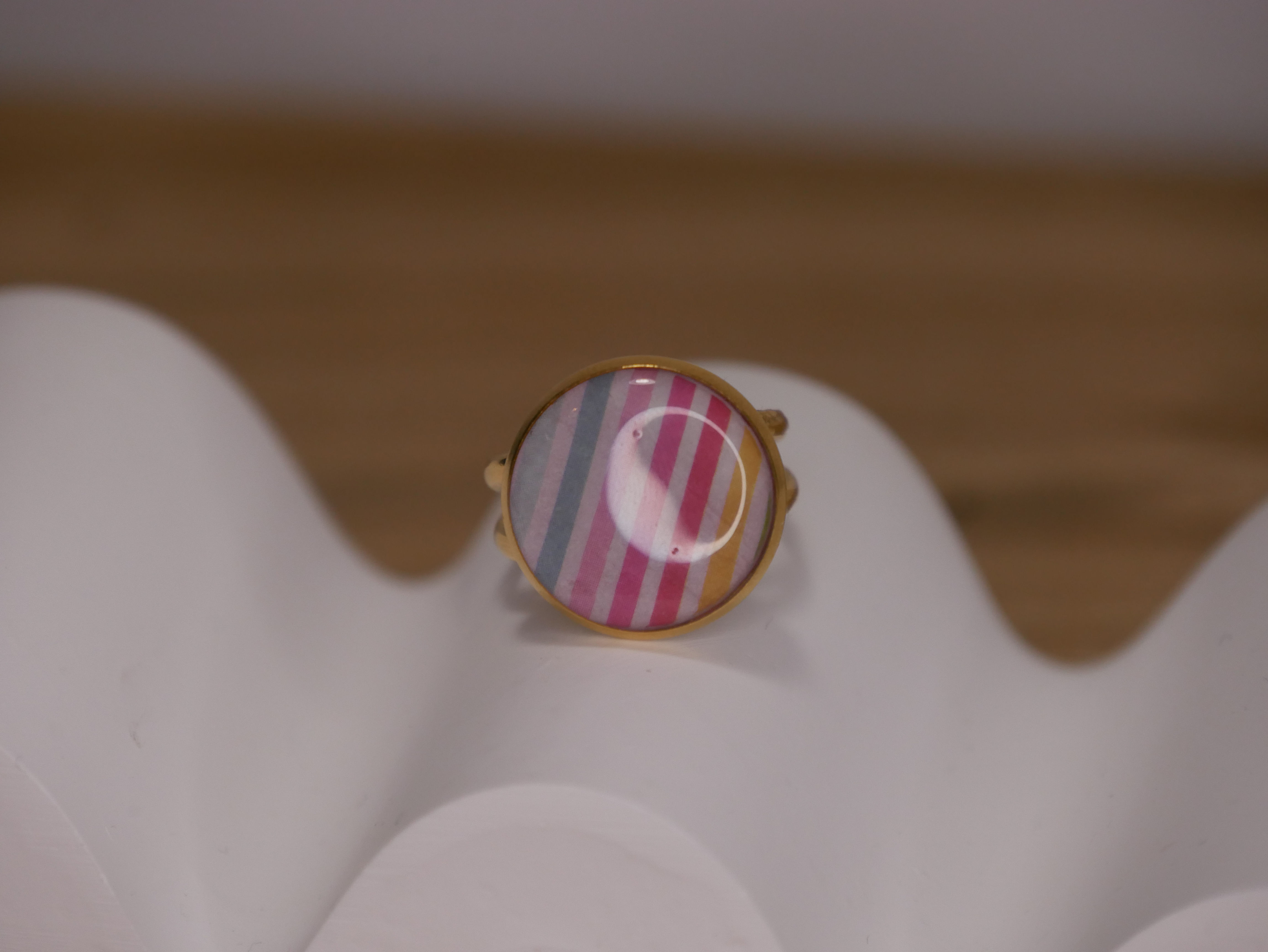 Bague Keremma rayée colorée