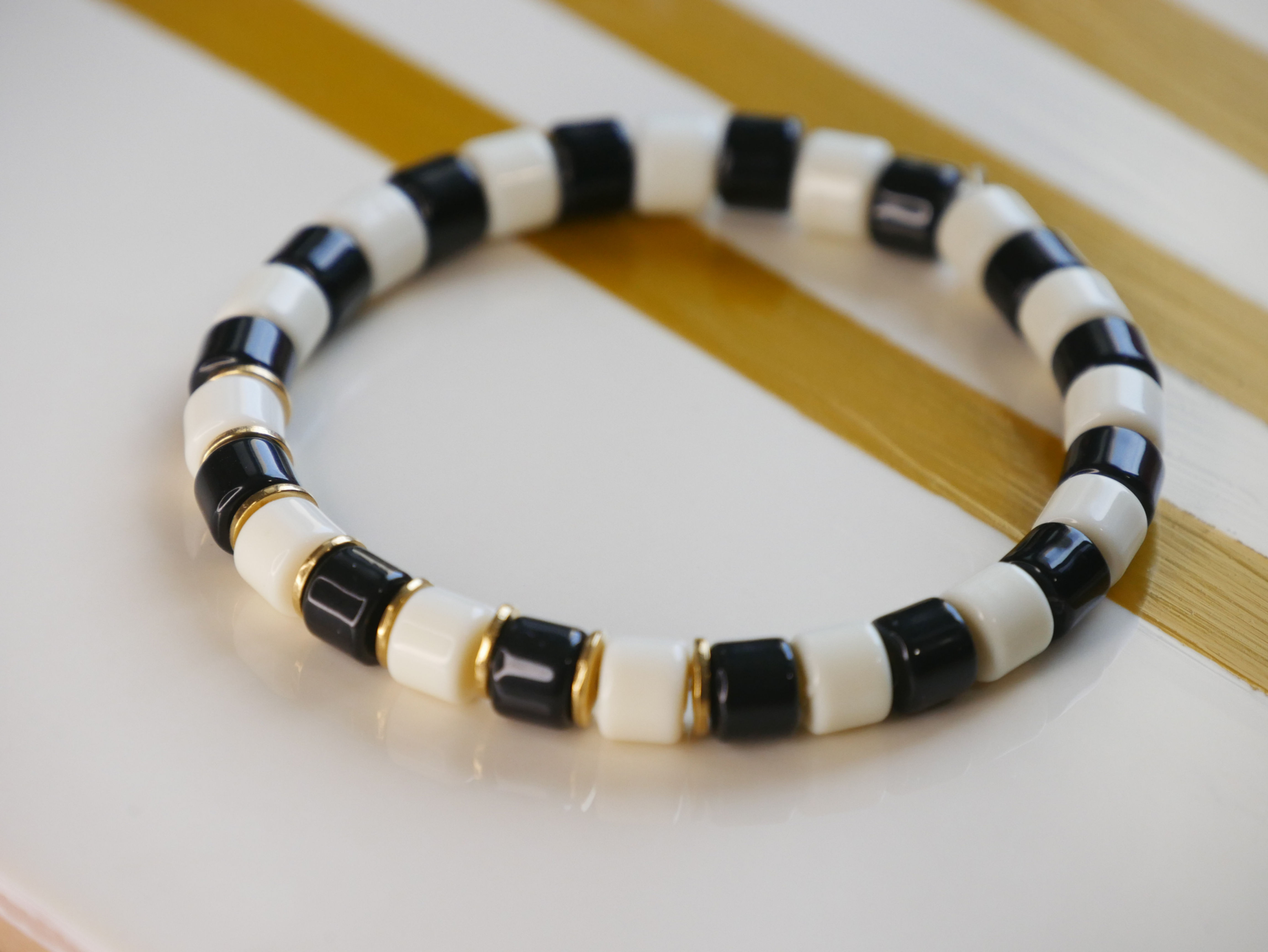 Bracelet Montana noir et blanc