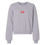 Thumbnail: Embroidered ICD Grey Crop Crewneck