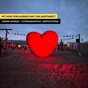 Groot opblaasbaar hart te huur