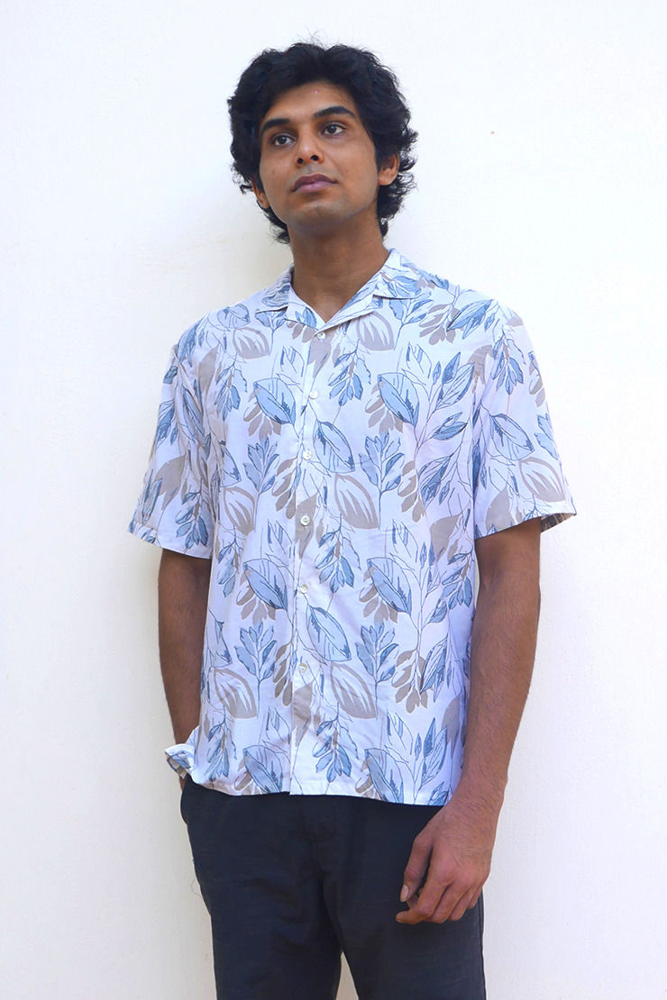 Forest viscose shirt