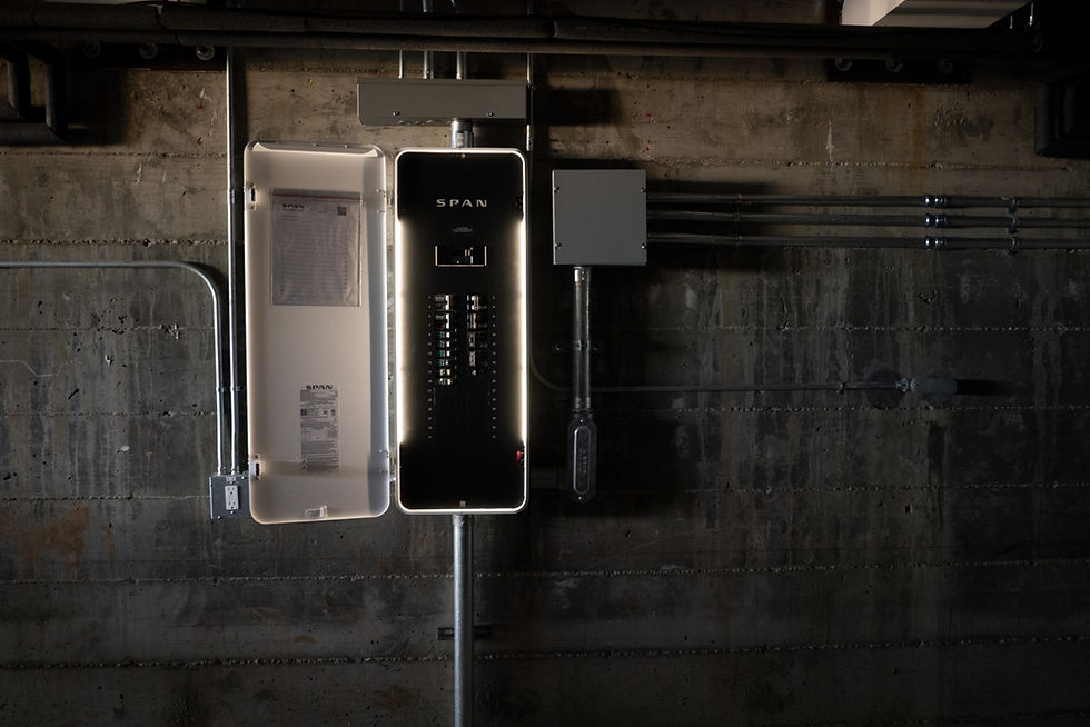 Sullivans Electric panel installed on a concrete wall.