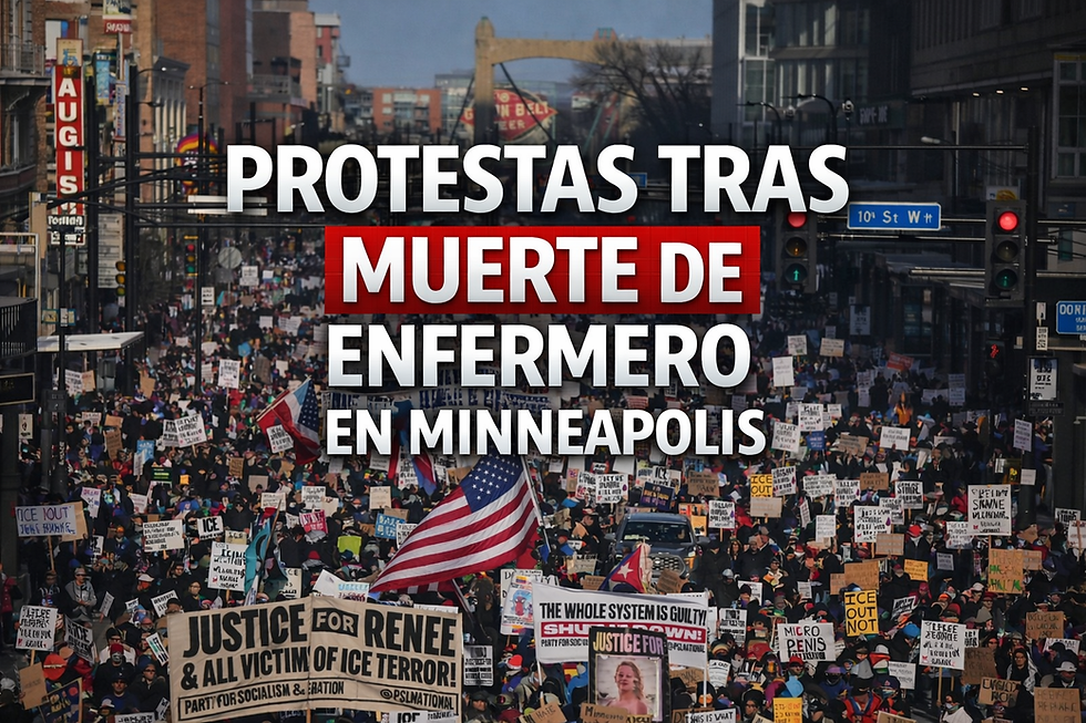 Protestas en Minneapolis tras muerte de enfermero abatido