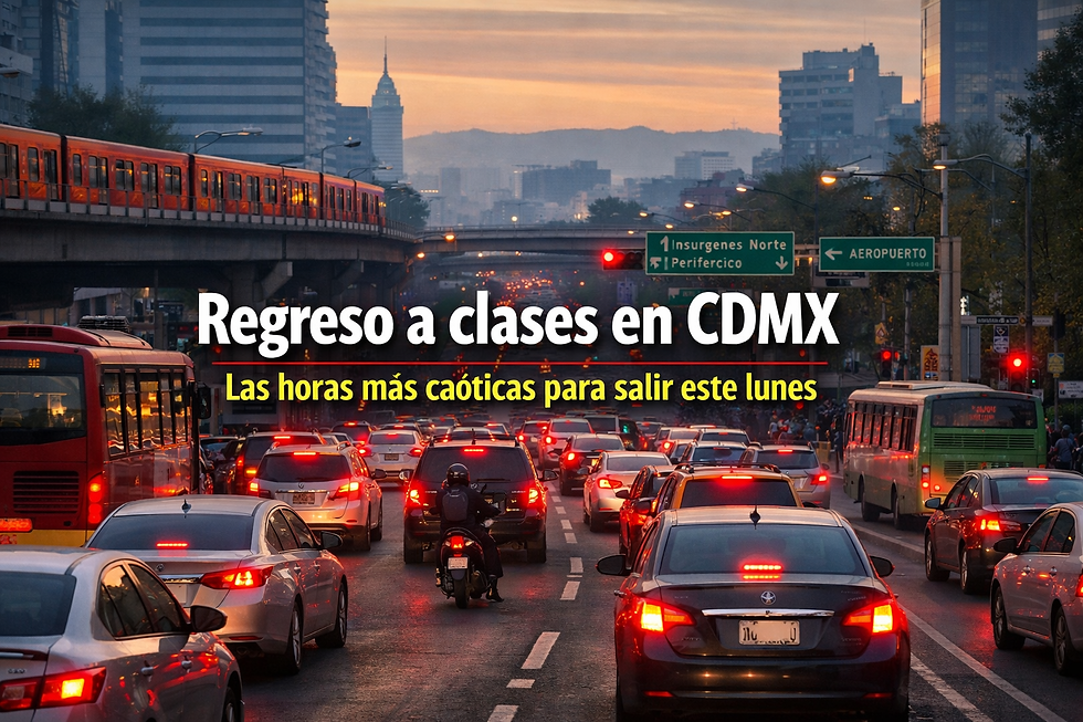 Regreso a clases en CDMX: estas son las horas más caóticas para salir este lunes