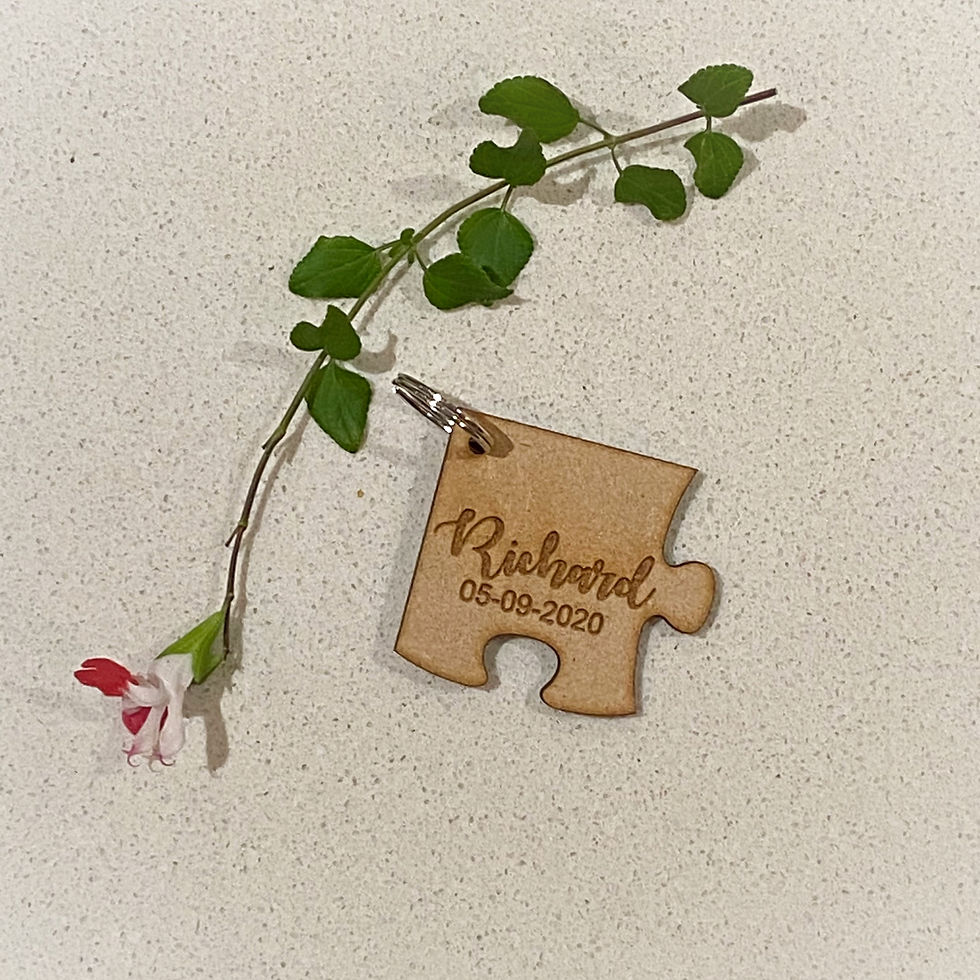 Thumbnail: Puzzle Piece Keyrings