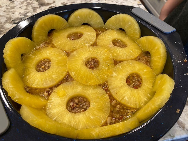 Adding pineapple to base