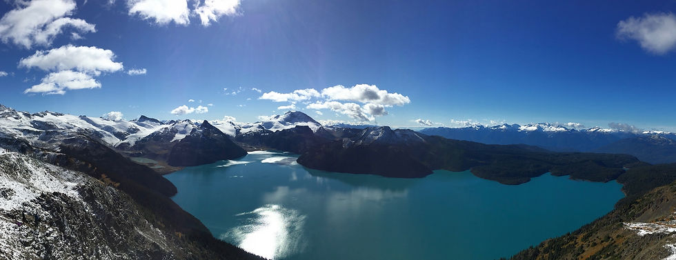 landscape with mountains and lake