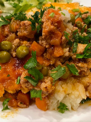 Cauliflower Turkey Shepherds Pie