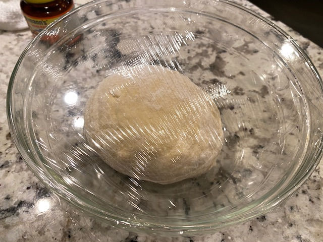 First rise under saran wrap
