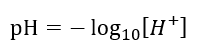 Definition of pH