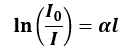 Derivation of Beer-Lambert Law