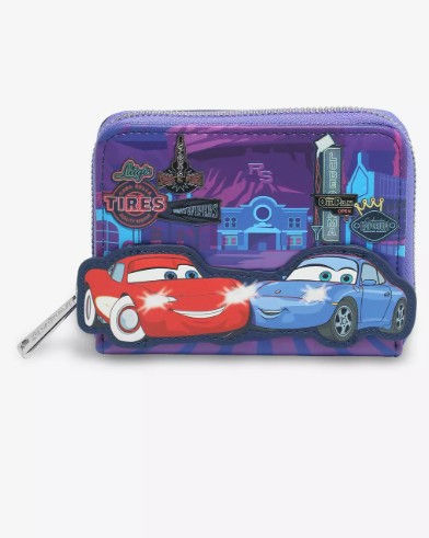 Loungefly Disney Pixar Cars Lightning McQueen & Sally Nighttime Glow-in-the-Dark