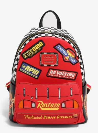 Loungefly Disney Pixar Cars Lightning McQueen Rust-eze Light-up Mini Backpack —