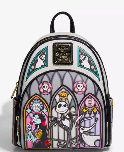 Loungefly Disney The Nightmare Before Christmas Stained Glass Mini Backpack