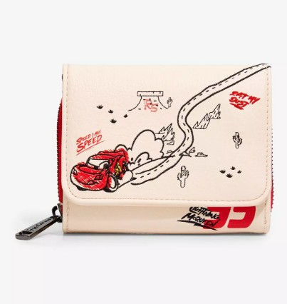 Loungefly Disney Pixar Cars Lightning McQueen & Mater Doodles Wallet