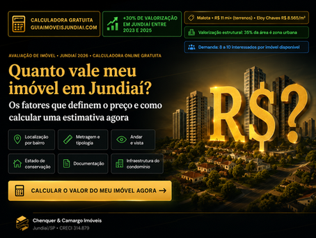 Quanto vale meu imóvel em Jundiaí?