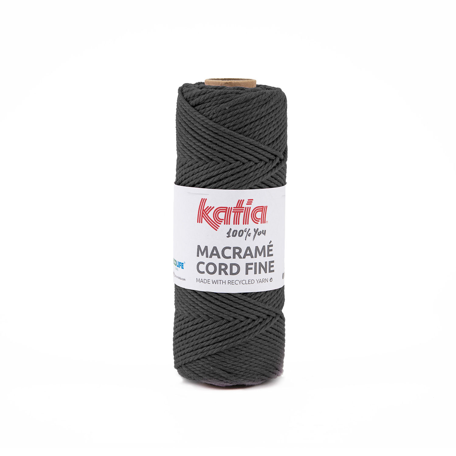 Katia Macramé Cord Fine - 202 Anthracite Grey