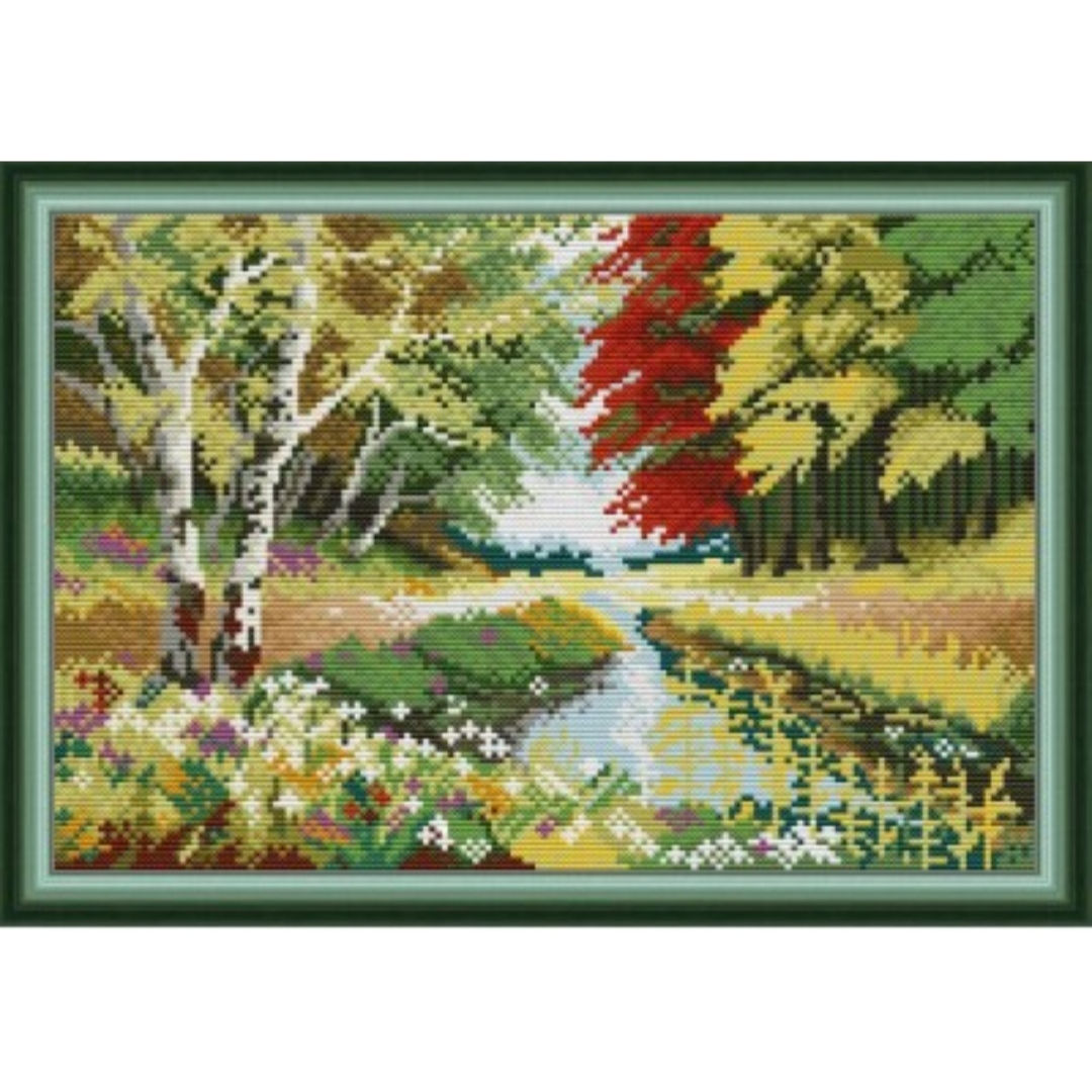 Embroidery Kit - 0099 Autumn Landscape