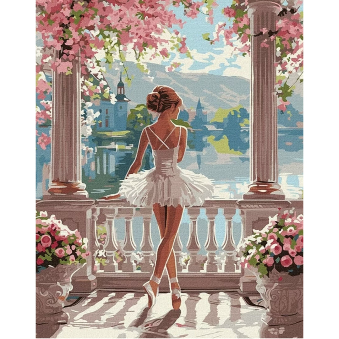 Картина по номерам - 8441 A Чудесная балерина