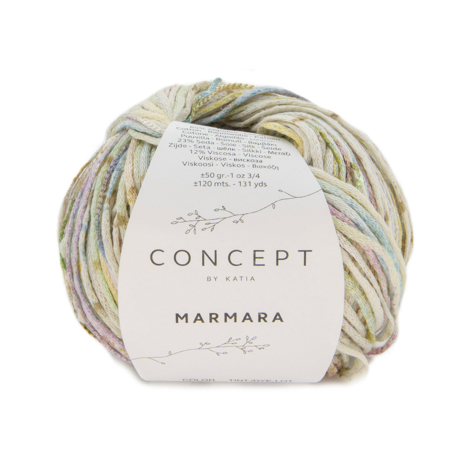Katia Marmara - 103 Pastel Blue-Very Light Green-Light Pink-Pastel Yellow