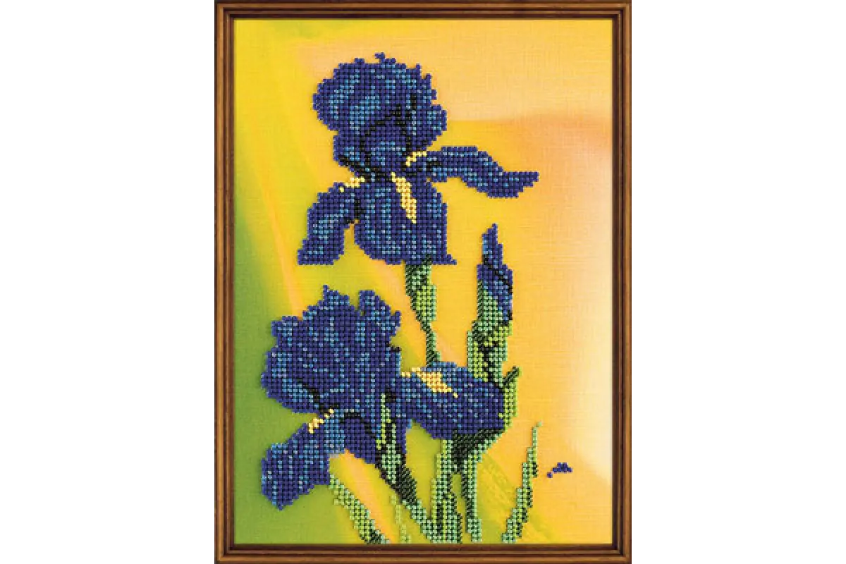 Panna Bead Embroidery Kit - Irises